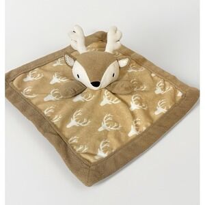 Levtex Baby Deer Plush Security Blanket Lovey Buck Antlers Reindeer Brown 2021